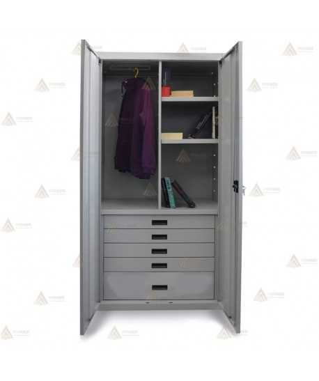 Armario metálico modular con cajones para oficina
