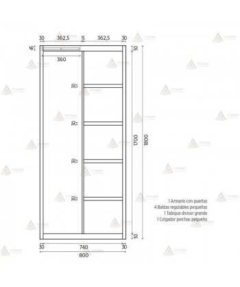 Armario metálico modular con cajones para oficina