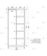 Armario metálico modular con cajones para oficina