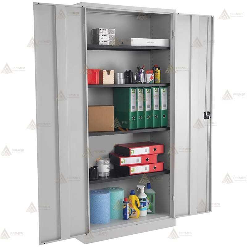 Armario metálico de dos puertas para oficina