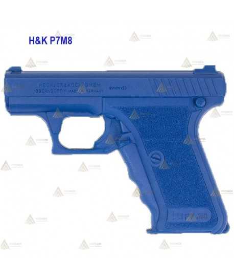 Pistola H&K P7M8 simulada para entrenamiento