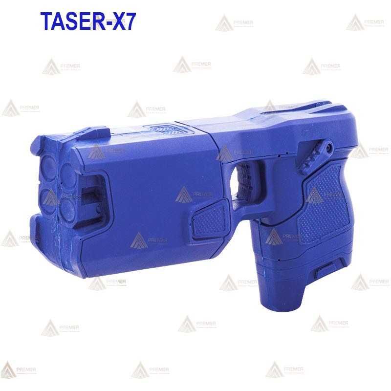 Pistola Taser X7 simulada para entrenamiento