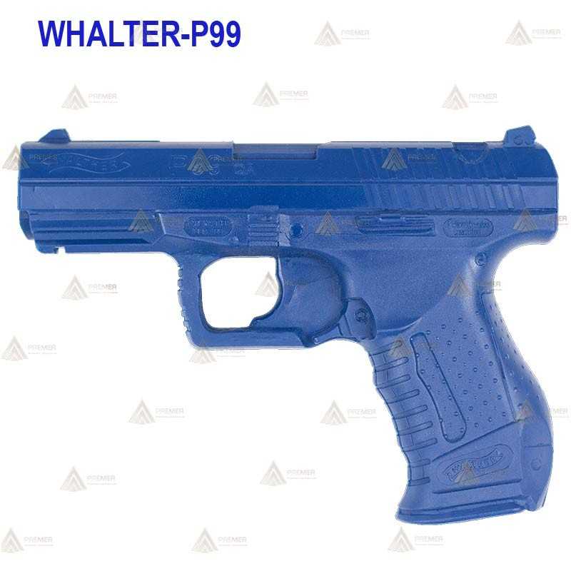 Pistola Whalter P99 simulada para entrenamiento