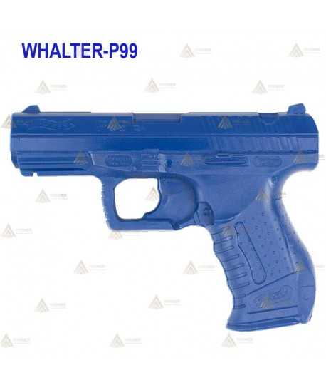 Pistola Whalter P99 simulada para entrenamiento