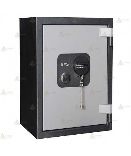 Caja fuerte con cerradura de llave y electrónica