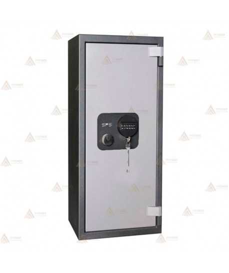 Caja fuerte con cerradura de llave y electrónica