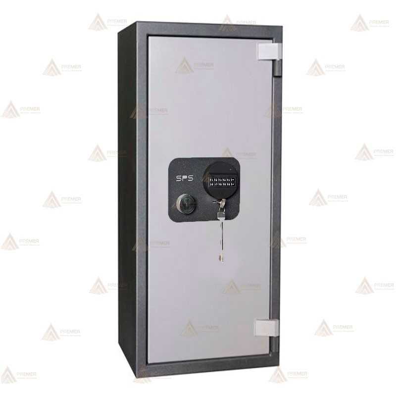 Caja fuerte con cerradura de llave y electrónica