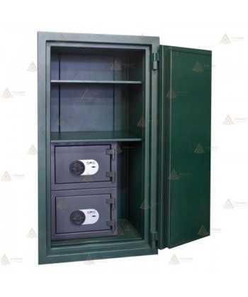 Recinto armero compuesto por 1 caja exterior de grado IV y 2 cajas interiores Grado III