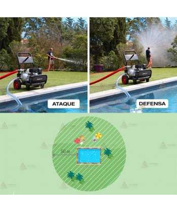 Kit económico contra incendios para piscina