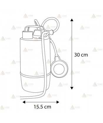 Electrobomba sumergible monofásica para aguas sucias (0,75 KW, 1 HP)