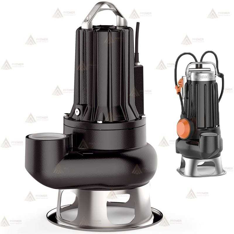Electrobomba sumergible trifásica para líquidos y sólidos (1,5 KW / 2 HP)