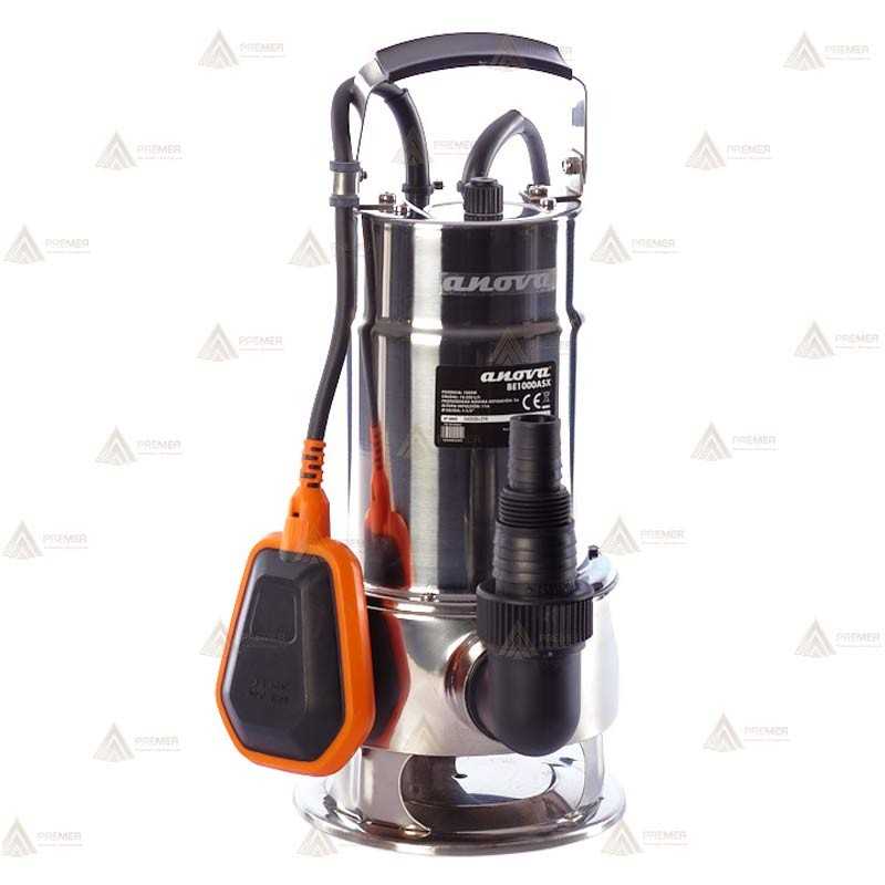 Electrobomba sumergible de acero inox. para aguas sucias