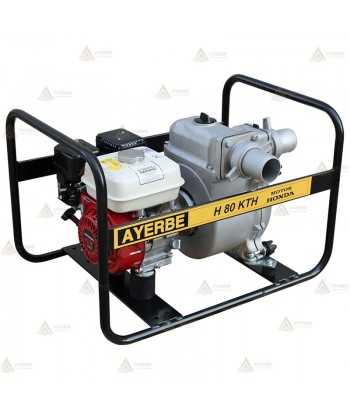 Motobomba a gasolina para aguas sucias (60.000 l/h) 25 metros