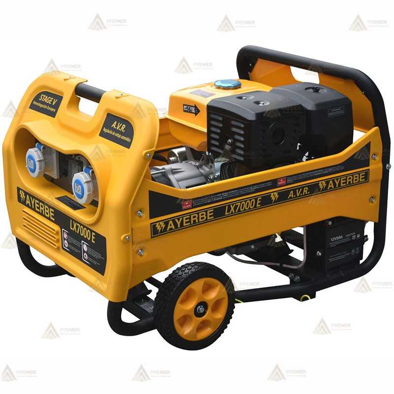 Generador a gasolina 4T (230V 7.000W) con arranque eléctrico