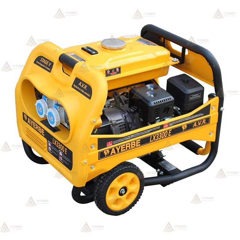 Generador a gasolina 4T (230V 3.300W) con arranque eléctrico