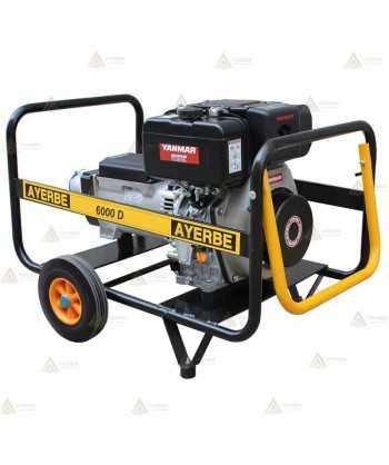 Grupo electrógeno monofásico con motor diésel (6,5 KVA / 5.200 W)