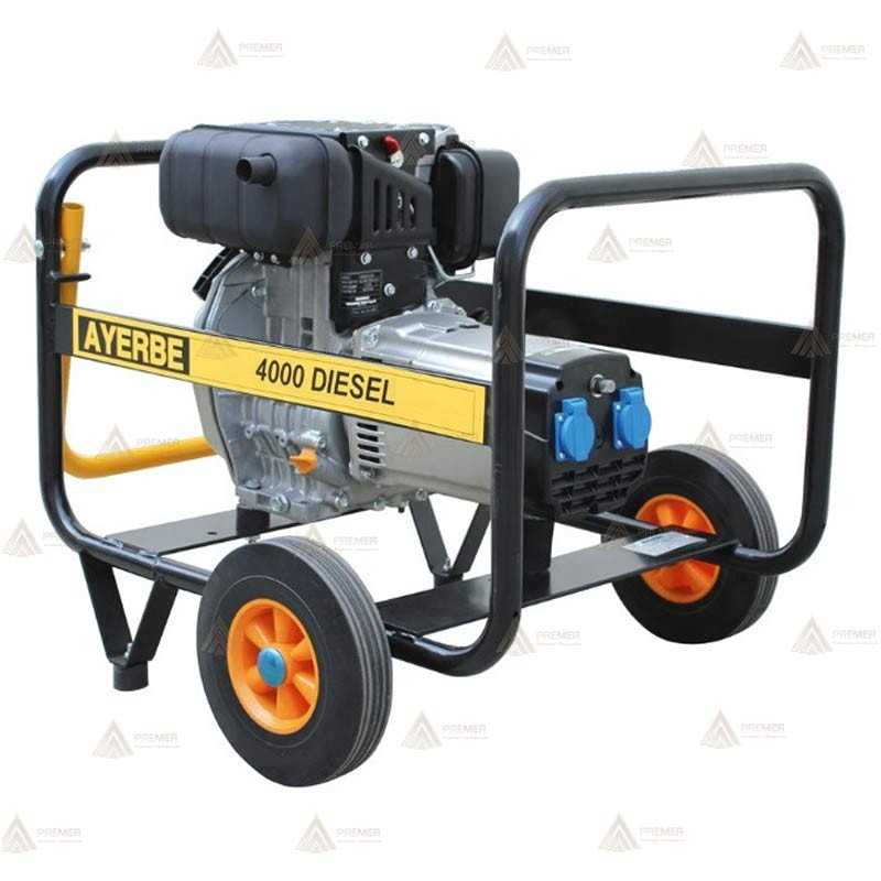 Grupo electrógeno monofásico con motor diésel (5KVA/4.100 W)