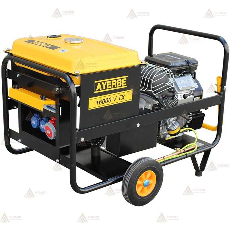 Grupo electrógeno trifásico a gasolina (400V/230V 16 KVA / 12.800W)