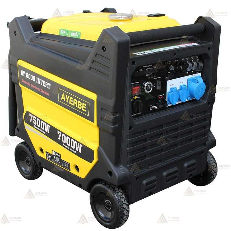 Grupo electrógeno monofásico e inverter a gasolina (7.500W)
