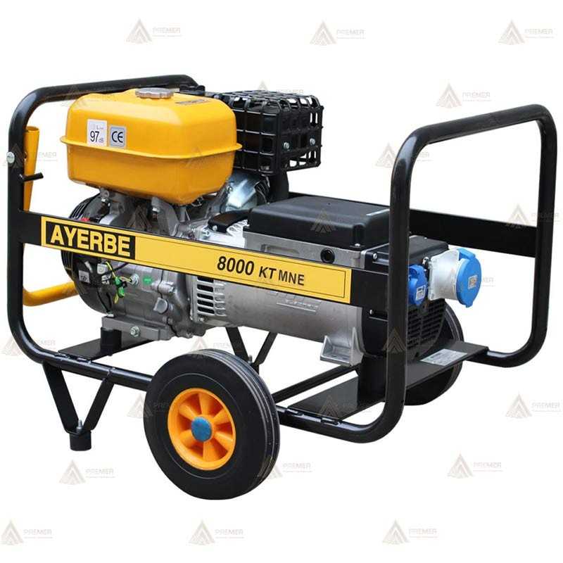 Grupo electrógeno monofásico a gasolina con arranque eléctrico (8 KVA / 6.400W)