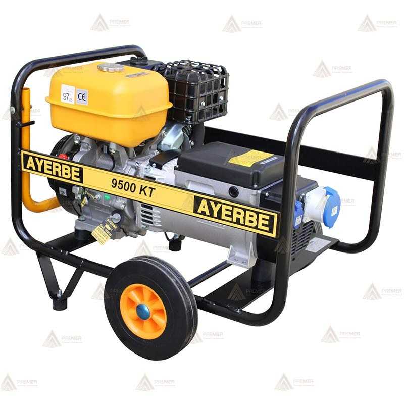 Grupo electrógeno monofásico con arranque eléctrico (9,5 KVA / 7000 W)