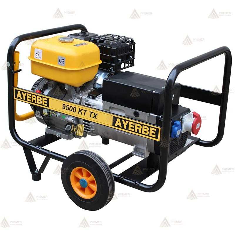 Grupo electrógeno trifásico a gasolina (9,5 KVA / 6,5 KVA)