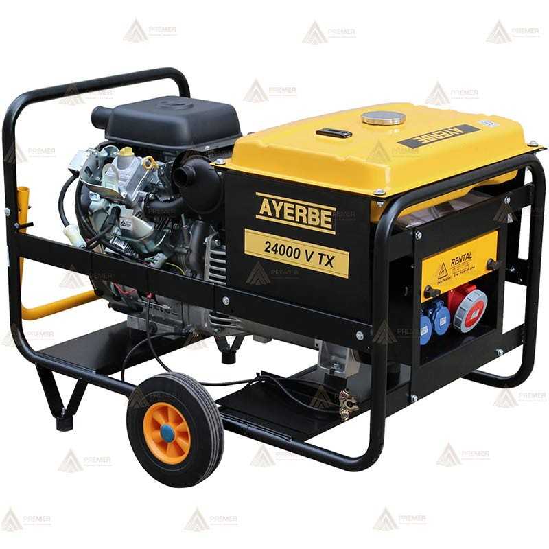 Grupo electrógeno trifásico a gasolina (400V/230V 24 KVA/19.200W)
