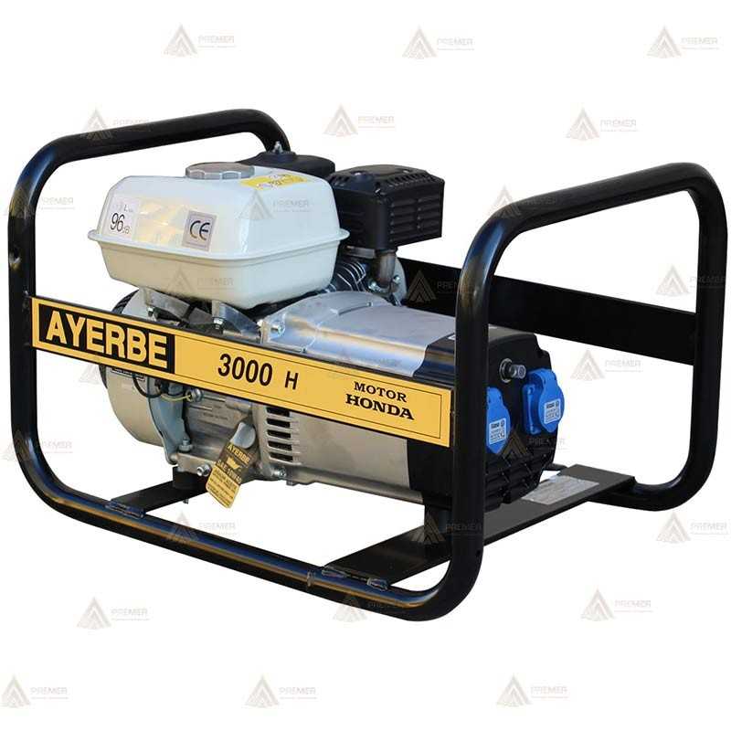 Grupo electrógeno monofásico Honda a gasolina (3 KVA / 2.200W)