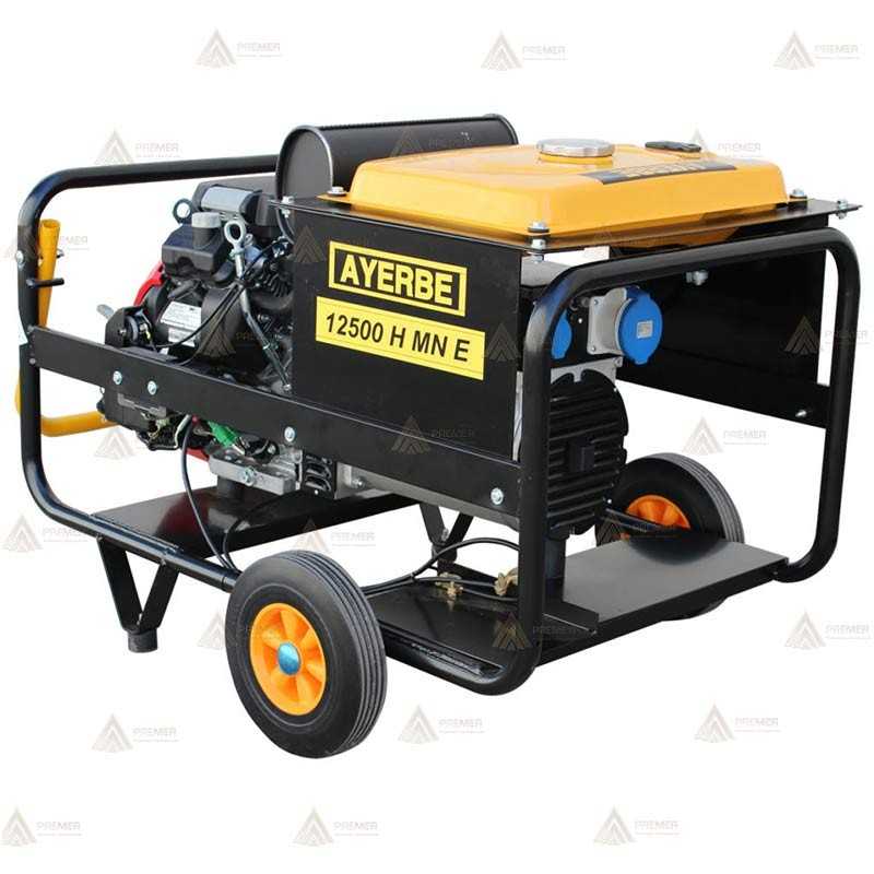 Grupo electrógeno monofásico Honda a gasolina con arranque eléctrico (9000 W / 400 V)