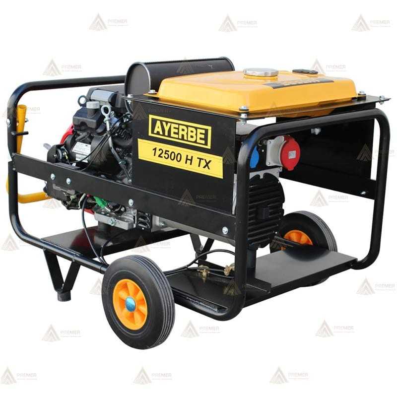 Grupo electrógeno trifásico Honda a gasolina con arranque eléctrico (12,5 KVA // 4,5 KVA)