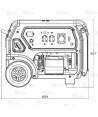 Generador eléctrico profesional a gasolina 4T (230V / 7.000W)
