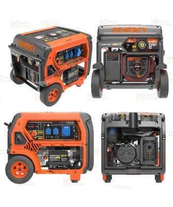 Generador eléctrico profesional a gasolina 4T (230V / 7.000W)