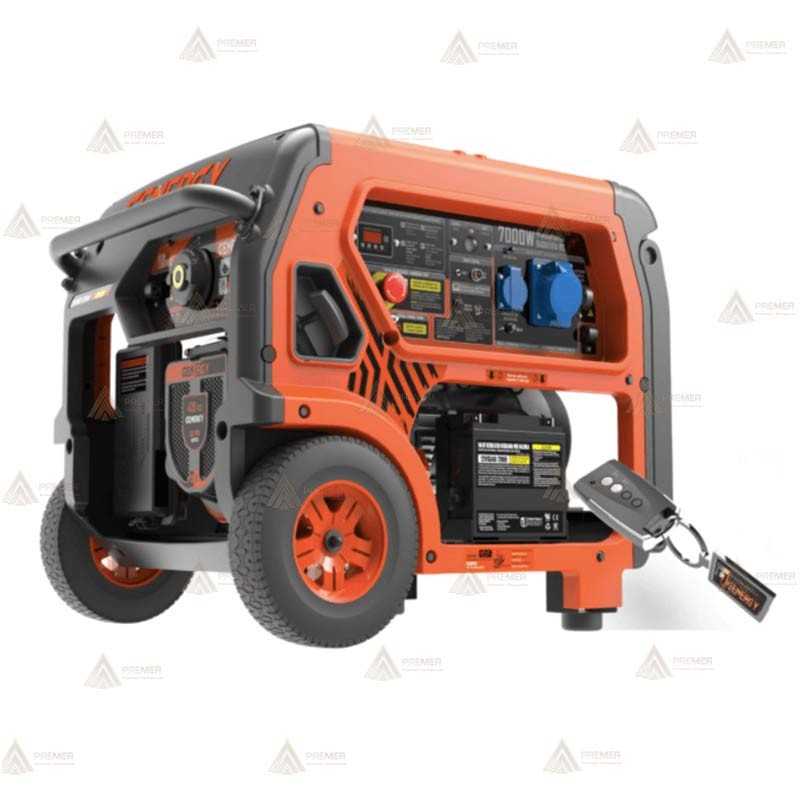 Generador monofásico a gasolina 4T (7.000W) con control remoto