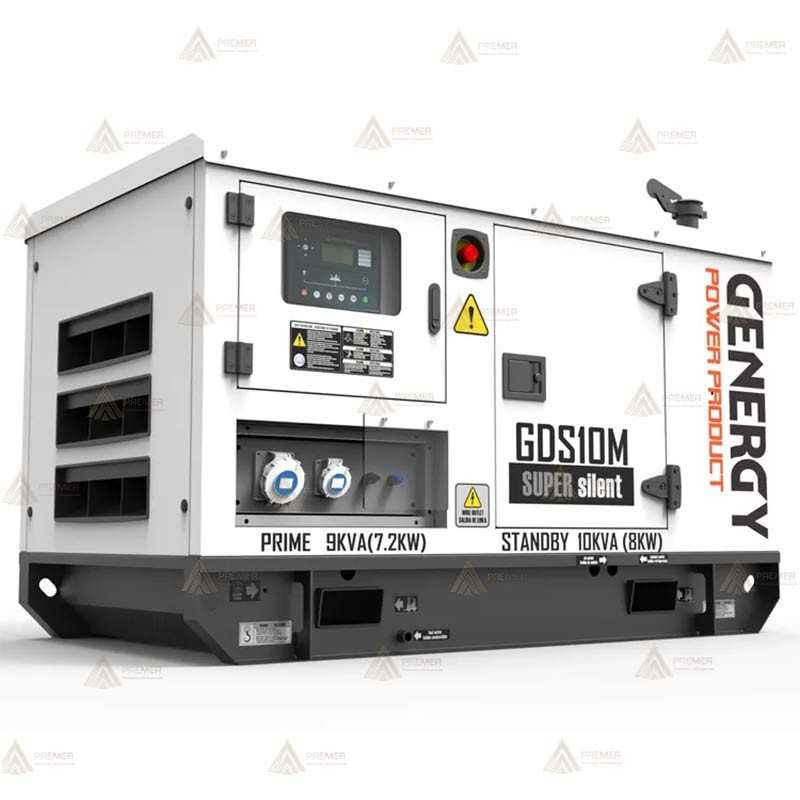 Grupo electrógeno diésel monofásico (10 KVA / 8.000W) Insonorizado