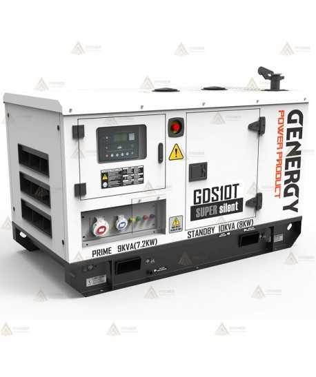 Grupo electrógeno diésel trifásico (10 KVA / 8.000W) Insonorizado