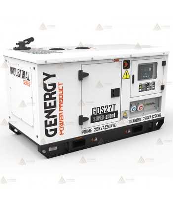 Grupo electrógeno diésel trifásico (27 KVA / 22.000W) Insonorizado