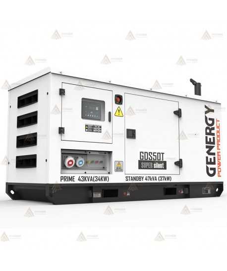 Grupo electrógeno diésel trifásico (47 KVA / 37.000W) Insonorizado