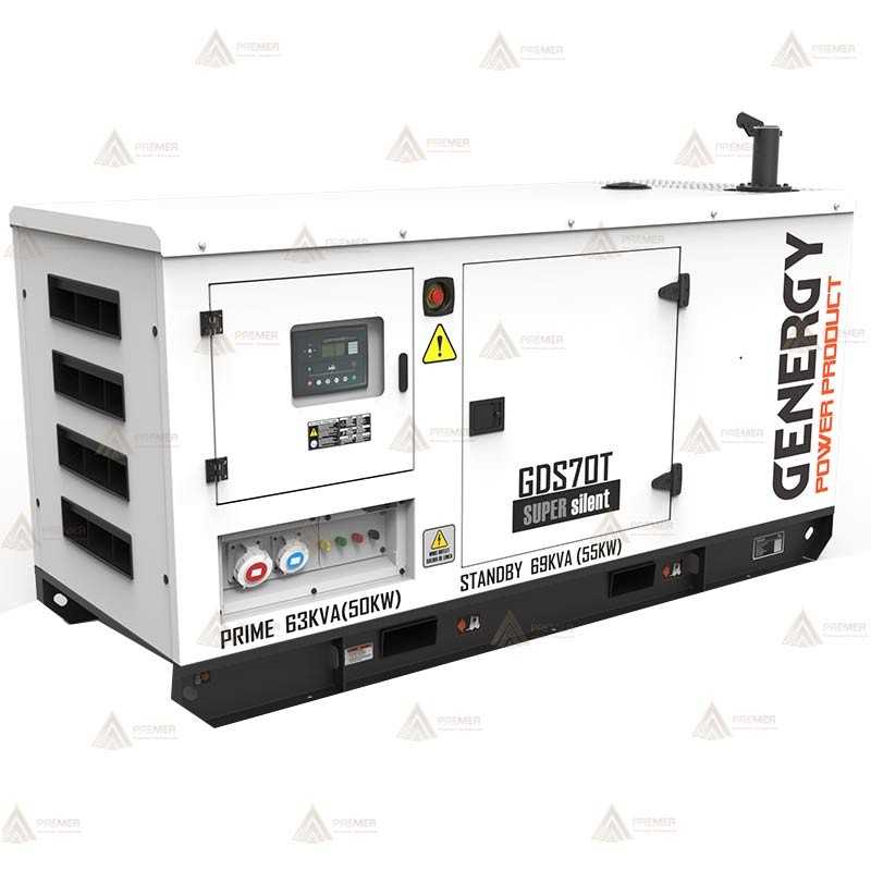 Grupo electrógeno diésel trifásico (69 KVA / 45.000W) Insonorizado