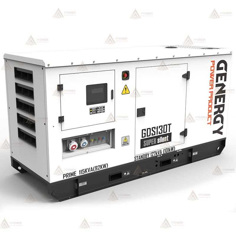 Grupo electrógeno diésel trifásico (127 KVA / 101 KW) Insonorizado