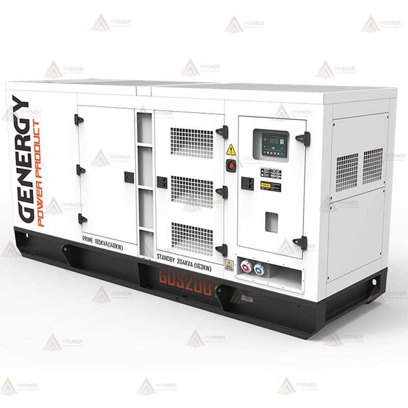 Grupo electrógeno diésel trifásico (204 KVA / 163 KW) Insonorizado