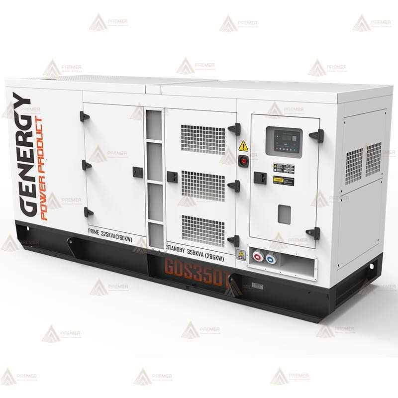 Grupo electrógeno diésel trifásico (358 KVA / 256 KW) Insonorizado