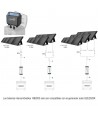 Cargador de la batería de la estación de energía GZE-2020R desde panel solar