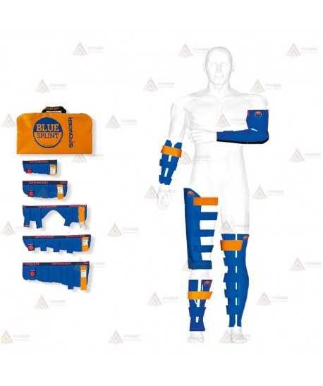 Set de férulas rígidas 5 tamaños con bolsa Blue Splint de Spencer