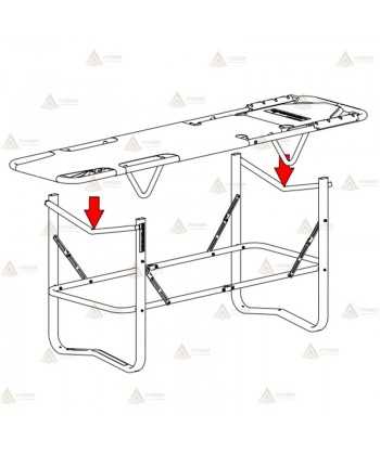 Soporte plegable para camillas de emergencias de Spencer