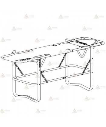 Soporte plegable para camillas de emergencias de Spencer