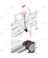 Porta suero plegable Track 5 para camillas Carrera de Spencer