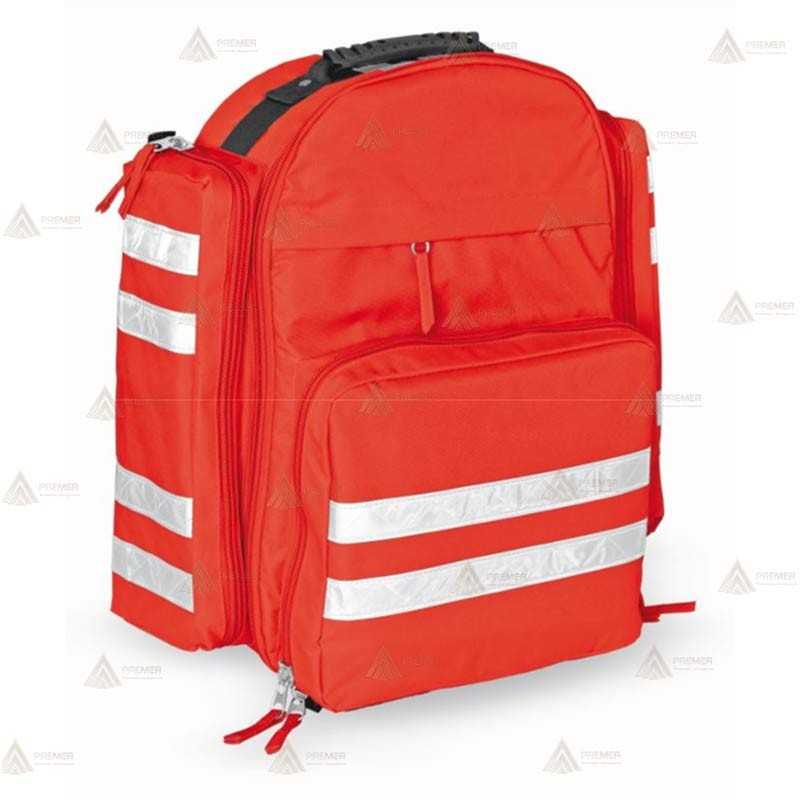 Mochila sanitaria r de cordura roja con 5 bolsas interiores A911 de Spencer (34 lit)