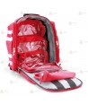 Mochila sanitaria r de cordura roja con 5 bolsas interiores A911 de Spencer (34 lit)