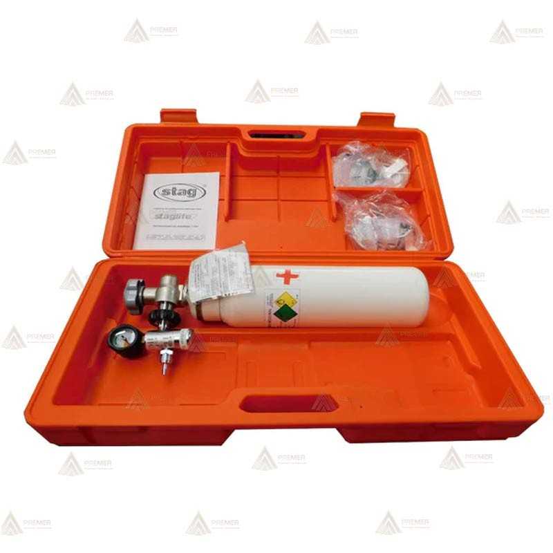 Equipo con botella recargable 2l (B-2) Oxígeno Medicinal. Sin resucitador