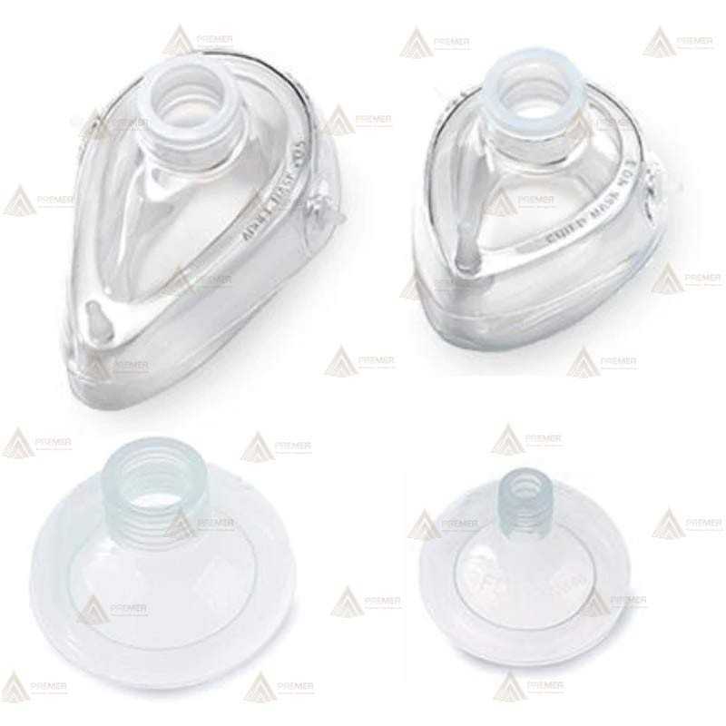 Mascarillas  de silicona esterilizables para resucitador